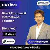 CA Final Direct Tax Laws & International Taxation (Regular) Video Lectures by CA Shirish Vyas (Pendrive, 1.5 Views)